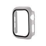 Wholesale Apple Watch Series 6/5/4/SE Hard Full Body Case with Tempered Glass 40MM (Matte Silver)